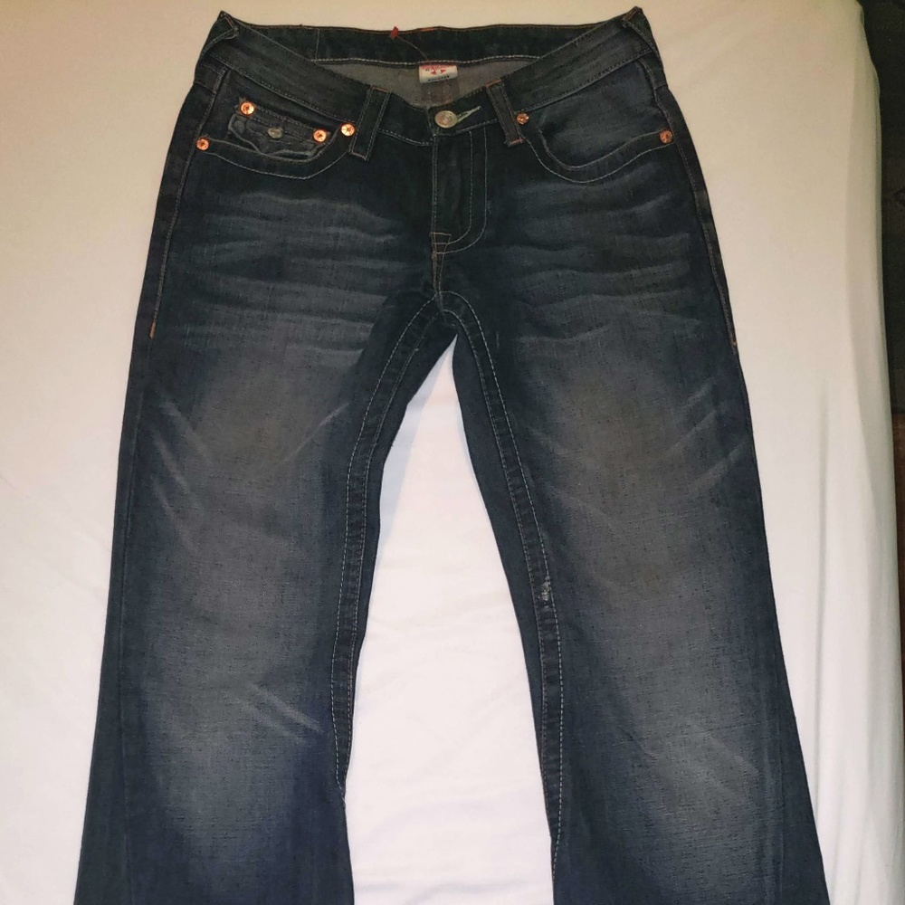 True Religion Joey embroidered pocket jeans